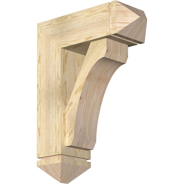 Ekena Millwork Legacy Arts and Crafts Rough Sawn Bracket w/ Offset Brace, Douglas Fir, 8"W x 22"D x 30"H BKT0806X22X30LEC03RDF - main